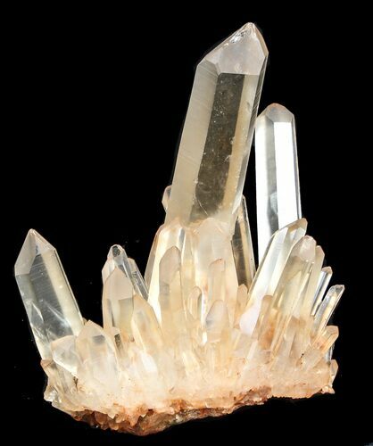 Tangerine Quartz Crystal Cluster - Madagascar #38951